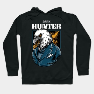 Dark Hunter / Cartoon Eagle Design / Night Bird / Urban Streetwear Style Hoodie